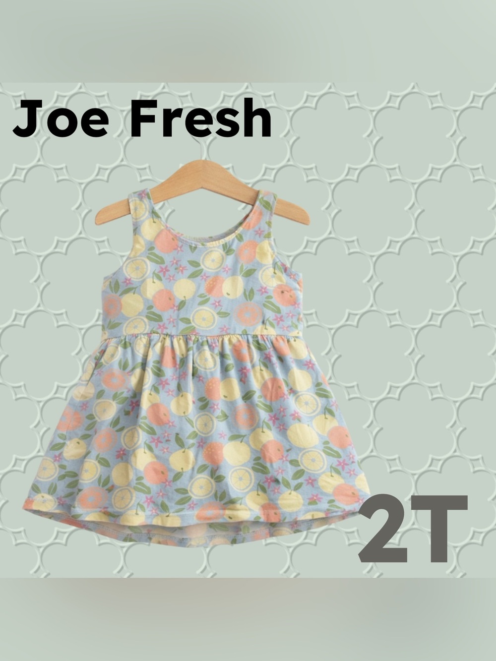 🇨🇦👍GUC JOE FRESH | 2T | Casual & Playful Toddler Citrus print summer dress